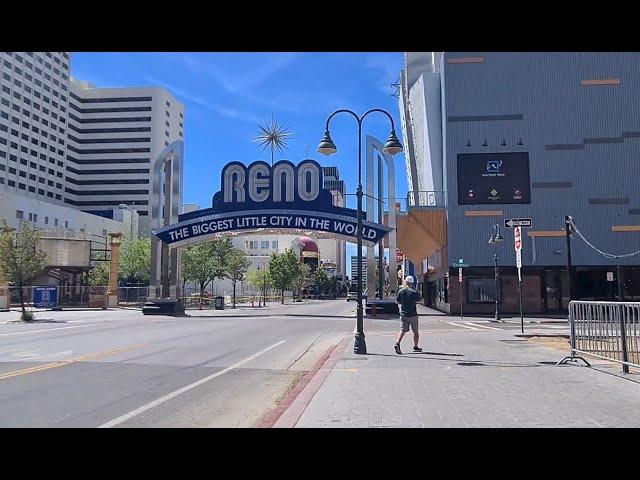 Reno Nevada Walking Downtown