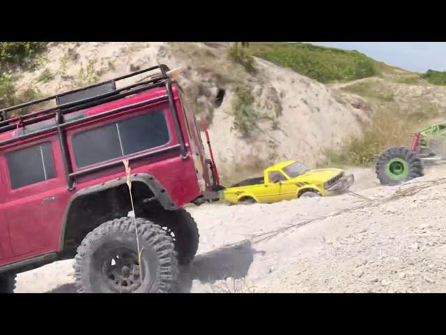 Trailing at Rhoose point 7.7.2019 with traxxas, Axial, Cross RC and Gmade