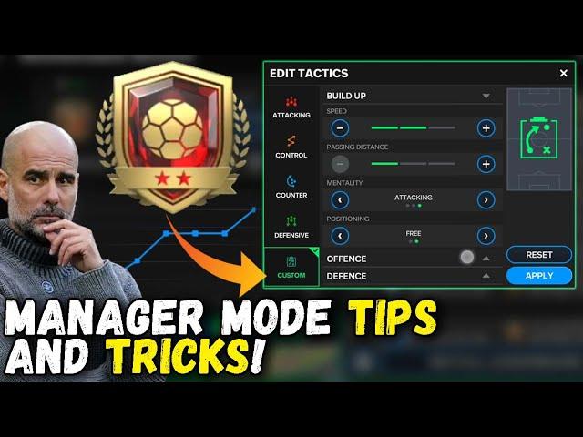 BEST MANAGER MODE TACTICS! TIPS AND TRICKS TO REACH FC CHAMPS IN MANAGER MODE! FC MOBILE 24