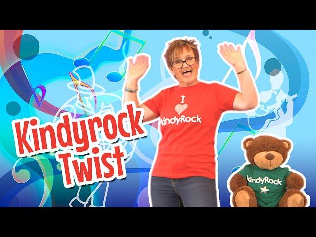 kindyRock Twist | Preschool songs action and movement | Fun kids songs with lyrics