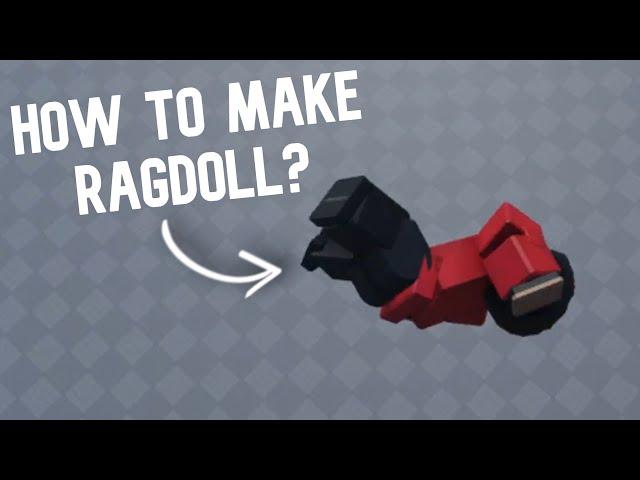 How to Make  RAGDOLL? | Roblox Studio Tutorial