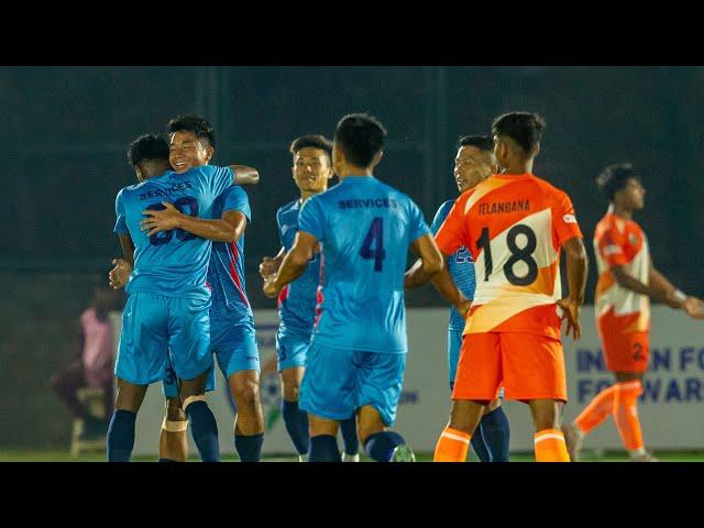 Services 3-1 Telangana | Santosh Trophy 2024-25 Highlights