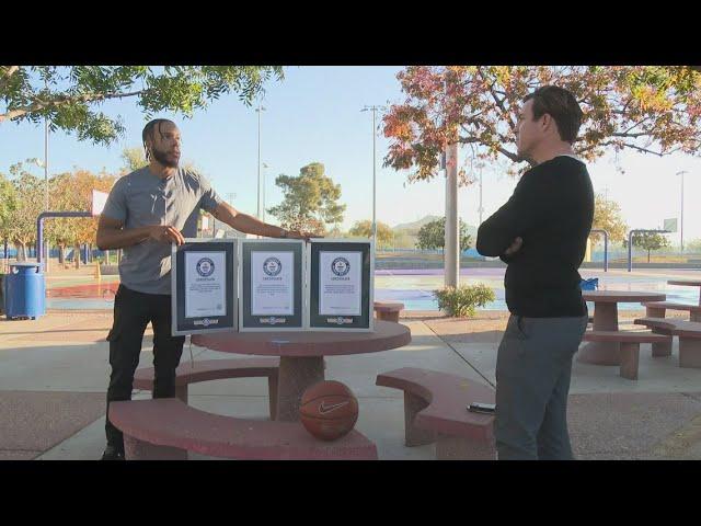 Valley man keeps breaking world records on and off the basketball court