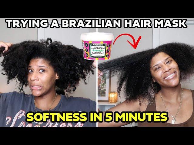 Lola Cosmetics on my Dry Natural Hair | Brazilian Curly Hair Mask