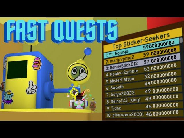 Bee Swarm Simulator - How To Finish Sticker-Seeker quests *FAST*