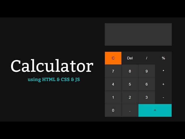 Calculator Using HTML CSS & JavaScript |  Web Dev Wizard