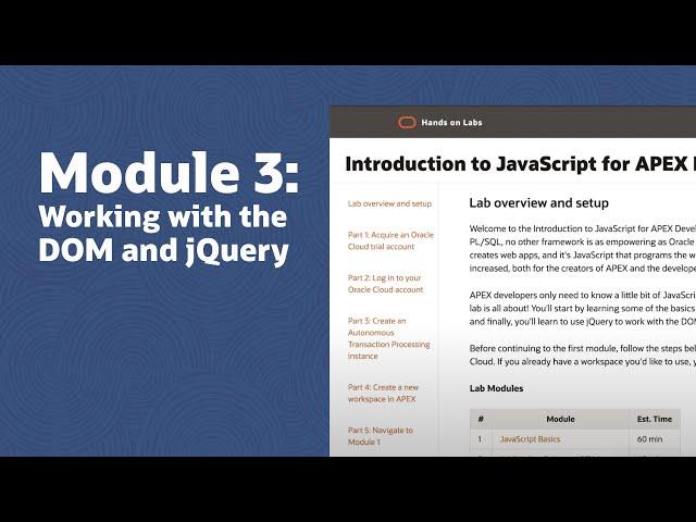 Module 3: Working with the DOM and jQuery