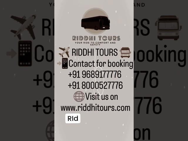 ️ RIDDHI TOURS AND TRAVELS  ®️Contact for booking96891777768000527776#travel #song #music