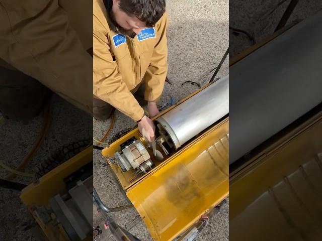 Fixing a 200,000 BTU diesel/kerosene heater. #HandsomeOrHandy #RepairNotReplace #ShopWork ￼￼