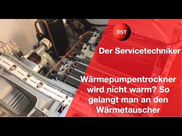 Wärmepumpentrockner wird nicht warm - So gelangt man an den Wärmetauscher