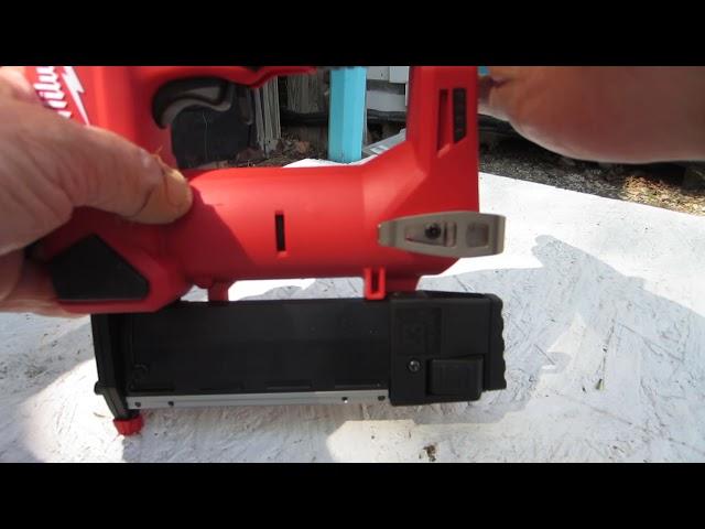 Quick demo of the Milwaukee M12 pin nailer