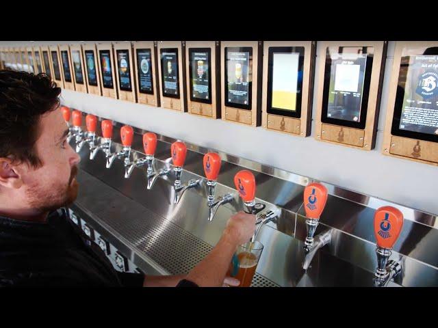 Enhance the beverage service experience with iPourIt self-pour tap wall technology