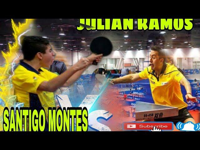 TENIS DE MESA  COLOMBIA  JULIAN RAMOS VS SANTIAGO MONTES  CAMPEONATO NACIONAL 2018 