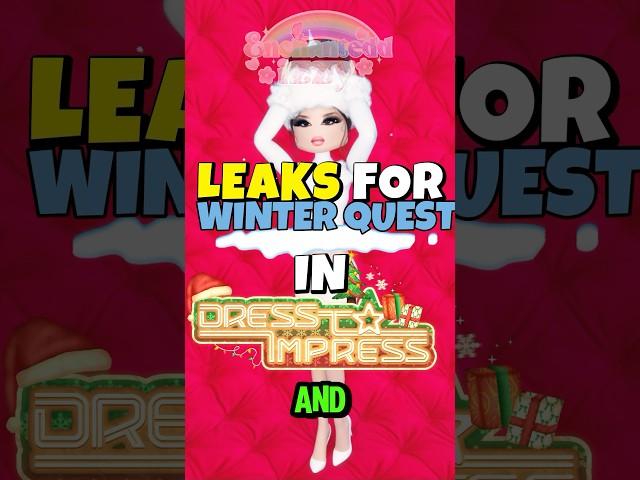 SNEAK PEAKS For WINTER QUEST Coming IN CHRISTMAS UPDATE! ️ #breakingnews #dresstoimpressroblox