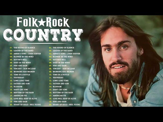 Folk Rock And Country Music With Lyrics  Kenny Rogers, John Denver, Cat Stevens, Dan Fogelberg