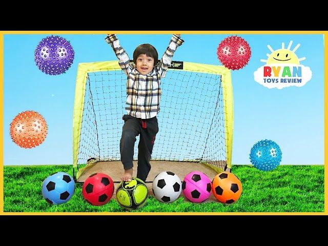 Learn Colors with Balls for Children, Toddlers, and Babies! Colours for Kids with Soccers Balls