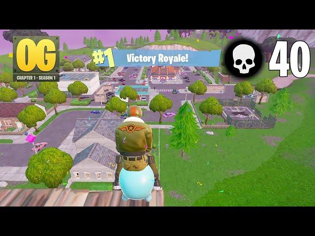 40 Elimination Solo Vs Squads Wins Gameplay (Fortnite OG PS4 Controller)