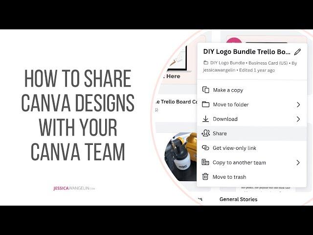 How to Share Your Canva Designs with Your Canva Team