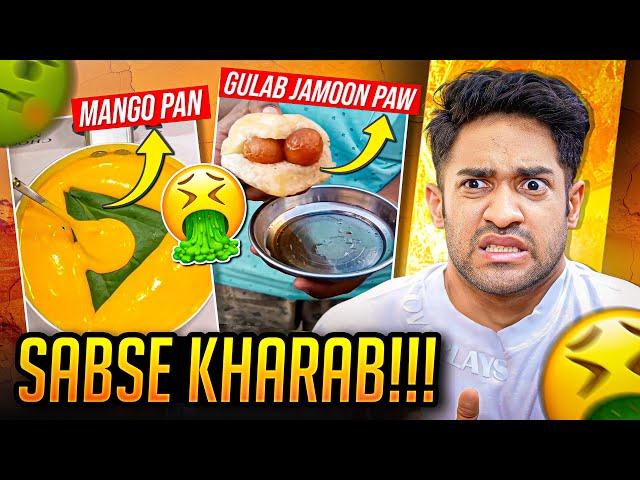 WORST INDIAN STREET FOODS! FT MANGO PAAN! 