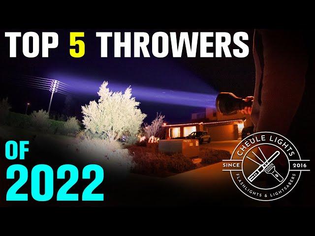 Top Five Flashlight Throwers of 2022 (SBT90.2 shootout!)