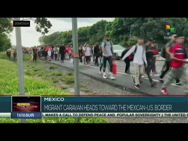 New migrant caravan leaves southern Mexico