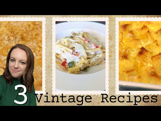 3 Vintage?!? recipes | What qualifies them as VINTAGE??