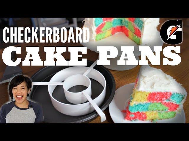 CHECKERBOARD Pan TEST Gatorade Cake Recipe | Does it Work?