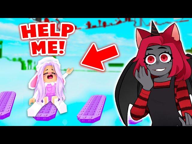 Teaching CUTIE How To Play NO JUMP OBBY! (Roblox)