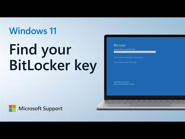 How to find your BitLocker recovery key | Microsoft