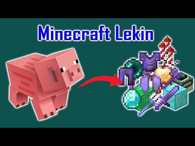 Minecraft lekin Cho'chqadan Epic Narsalar chiqadi | O'zbekcha minecraft #kayzo