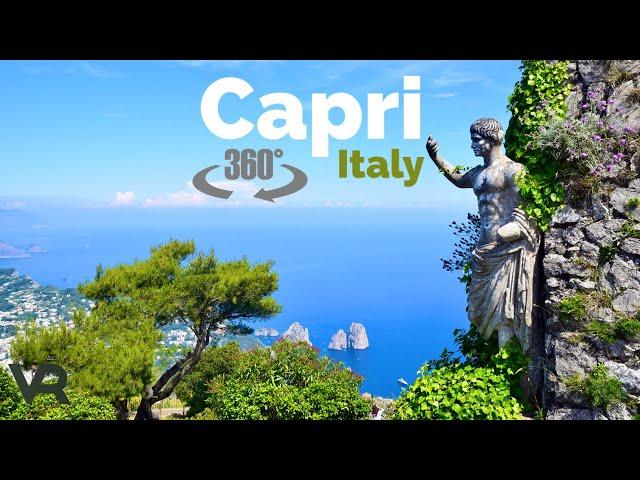 Capri, Italy  - 360° Virtual Reality VR 4K Walking Tour - September 2022