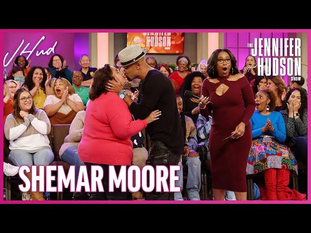 Shemar Moore Shocks Jennifer Hudson as He Kisses a Member of the Audience