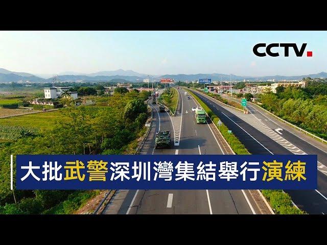 大批武警深圳湾集结举行演练 | CCTV