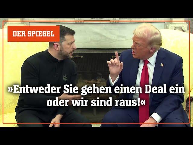 Eklat im Weißen Haus: Treffen zwischen Trump und Selenskyj abgebrochen | DER SPIEGEL