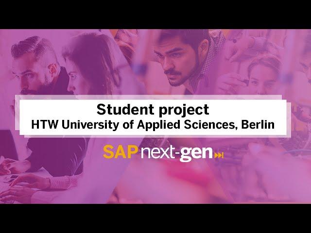 SAP Next-Gen Student Project with HTW Berlin, Germany