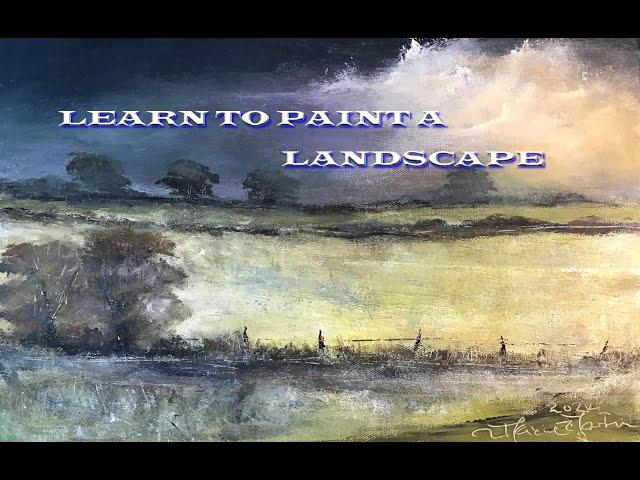 LEARN HOW TO PAINT A LANDSCAPE WITH TREES  - IMPRESSIONIST STYLE- ART TUITION