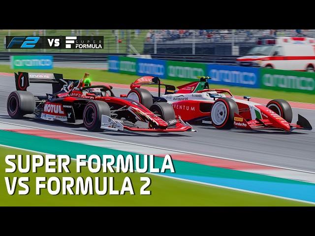 Dallara F2 2024 vs Dallara SF19 Super Formula Circuit Of The Americas Assetto Corsa