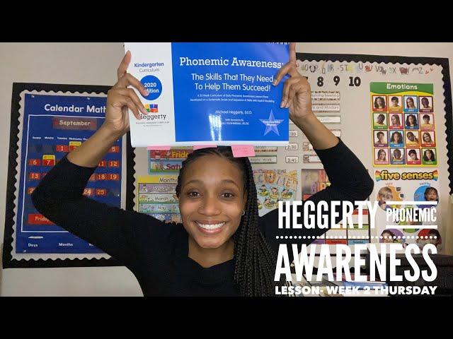 Kindergarten Heggerty Phonemic Awareness Lesson- Week 2 Thursday