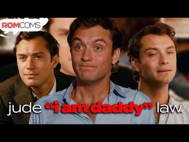 happy jude law in the holiday season | RomComs