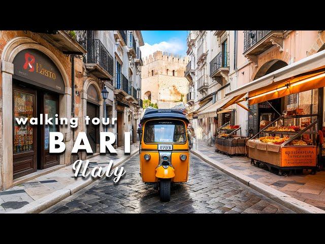 BARI  ITALY  WALKING TOUR 4K