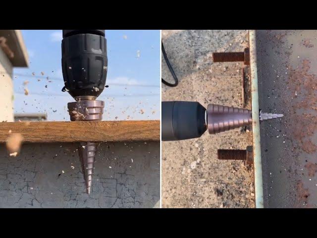 Pagoda Shape Step Drill Bit Demo 2021- Does it Work?