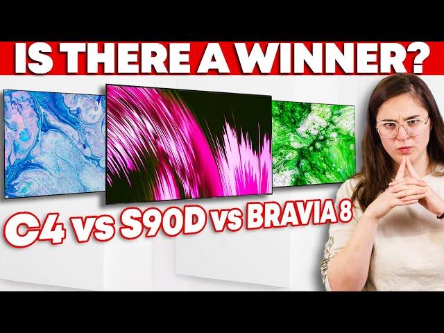 Samsung S90D vs LG C4 vs Sony BRAVIA 8: Which is the Best Mid-Range OLED?