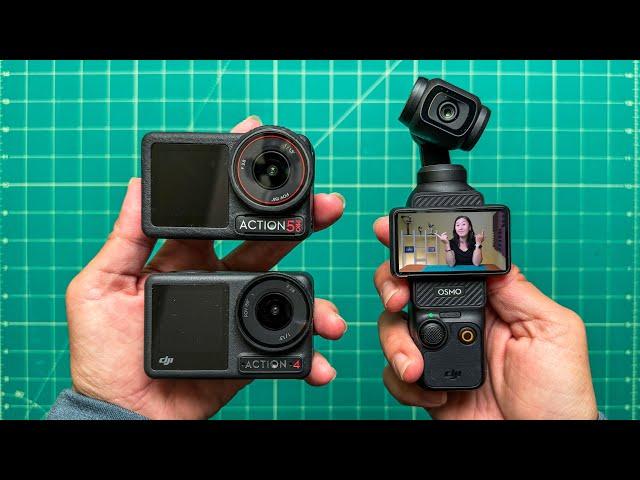 DJI Pocket 3 vs Osmo Action 5 Pro - Best Vlogging Camera?