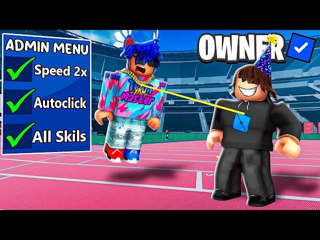 I 1v1'd The OWNER Using HACKS In Roblox Track & Field Infinite