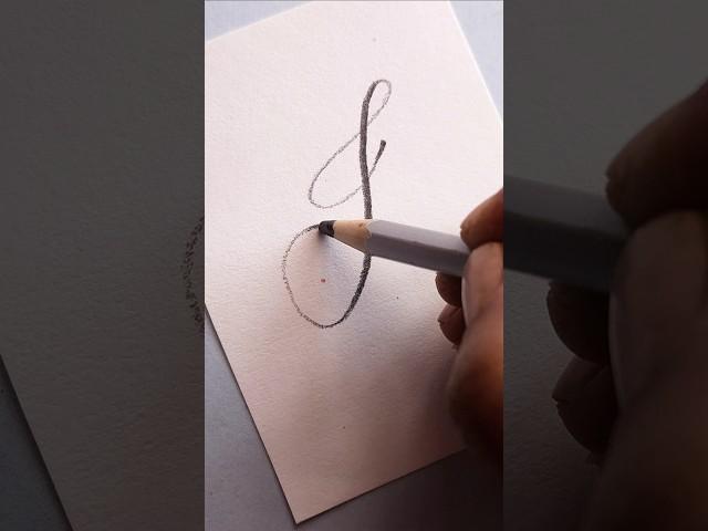 'I' fancy lettering. cursive I. #calligraphy #ytshorts #calligraphyart #lettering #satisfying