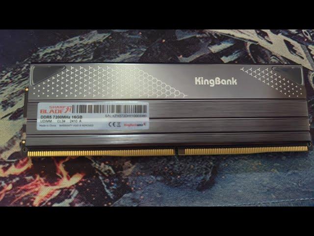 Обзор нового  Kingbank 7200 ddr5  Hynix A Die