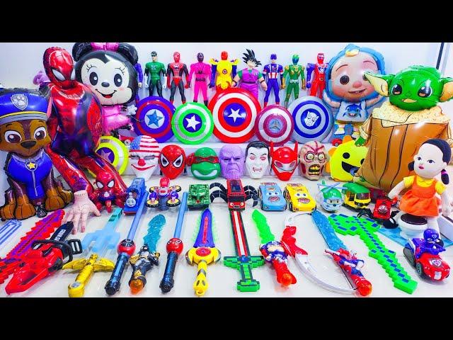 Marvel's Spider-Man series Unboxing, Spider-Man action dolls, glowing Spider-Man electric toy gun