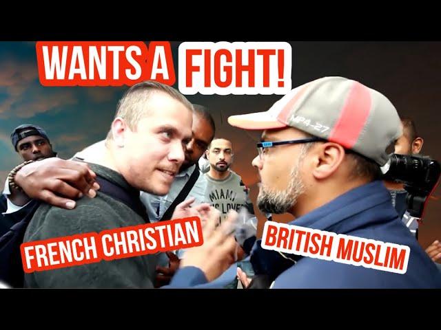 Wants a fight! Hashim Vs French Christian | Speakers Croner | Hyde Park