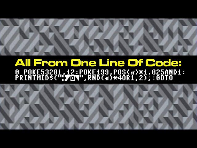 My New Favourite C64 One-Liner?