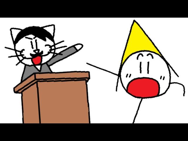 LA HISTORIA DEL HOMBRE CON BIGOTE EXPLICADA CON GATITOS | Haroo